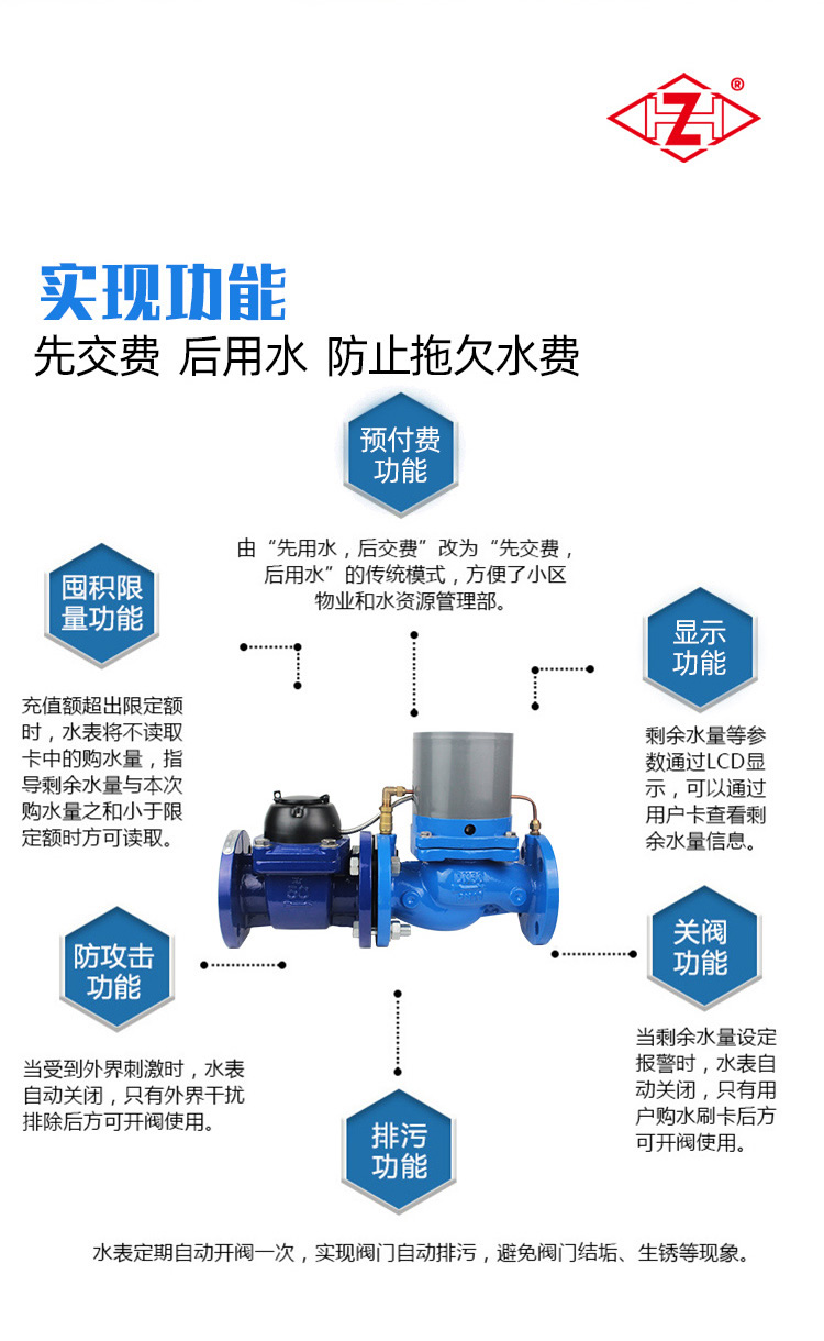 IC卡大口徑預(yù)付費水表